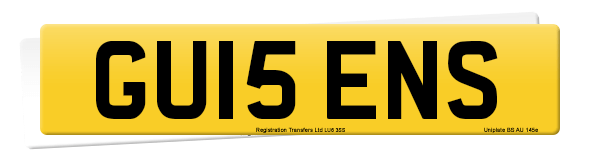 Registration number GU15 ENS
